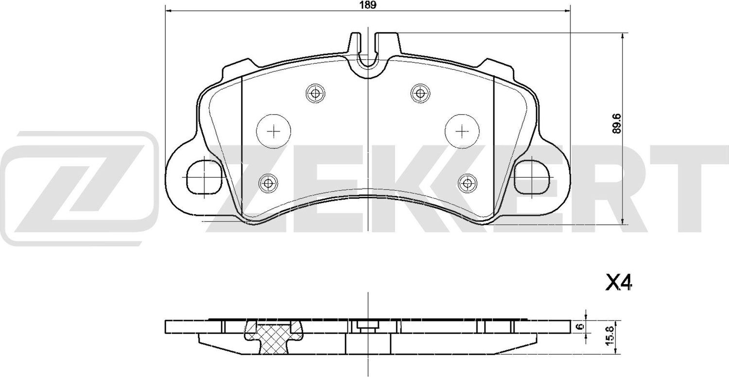 Тормозные колодки Zekkert. Артикул BS-1334