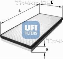 Салонный фильтр UFI. Артикул 53.221.00
