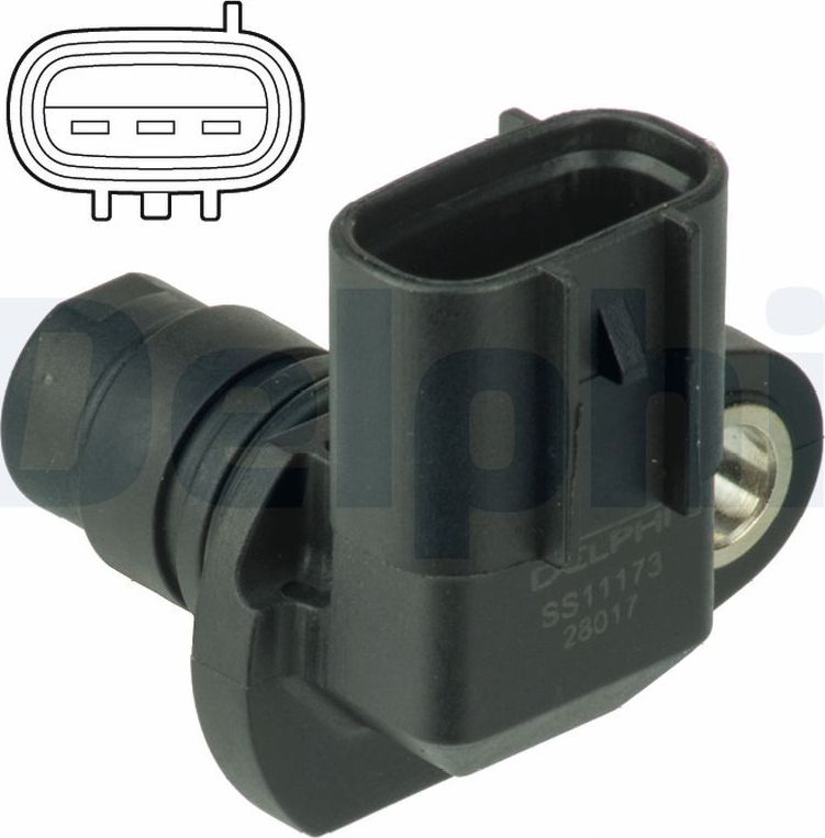 Датчик положения коленвала Delphi. Артикул SS11173