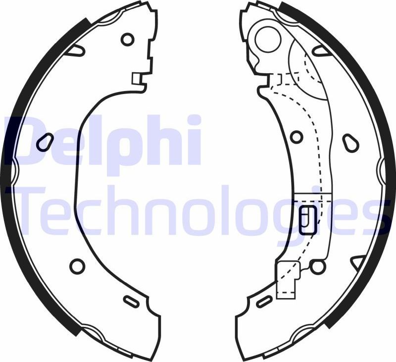 Тормозные колодки Delphi. Артикул LS1925
