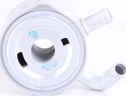 Радиатор масляный (маслоохладитель) для двигателя Nissens (алюминий) для Renault Modus I 2004-2012. Артикул 90669