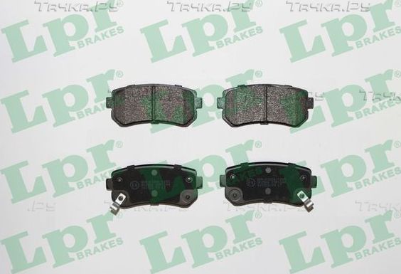 Тормозные колодки LPR задние для Hyundai Accent III 2005-2010. Артикул 05P1344