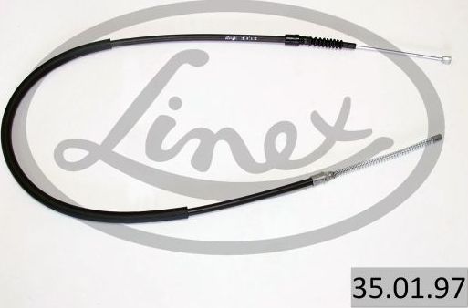 Трос ручника (тросик ручного тормоза) Linex передний левый для Lancia Thesis 1989-2001. Артикул 35.01.97
