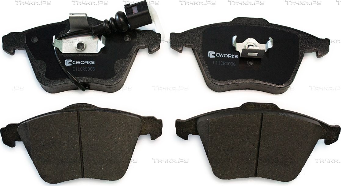 Тормозные колодки Cworks передние для SEAT Leon II 2005-2012. Артикул C11CR0006