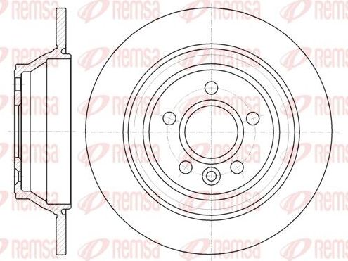 Тормозной диск Remsa. Артикул 61265.00