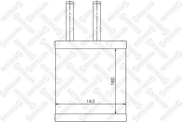Радиатор отопителя (печки) Stellox. Артикул 10-35106-SX