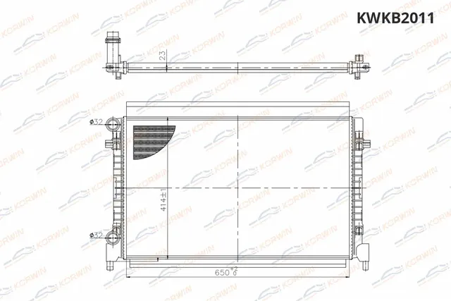 Радиатор охлаждения Skoda Octavia 13 Golf VII 12 ) 1 6i сборный (Korwin) Korwin. Артикул KWKB2011