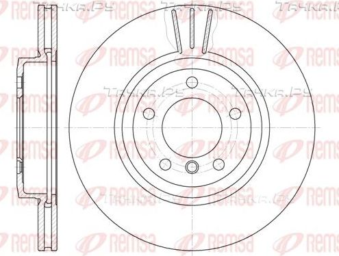 Тормозной диск Remsa передний для Toyota Estima II 2000-2006. Артикул 6598.10
