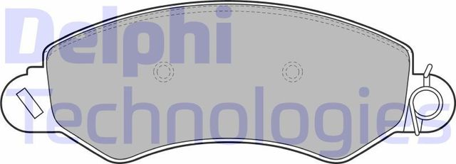 Тормозные колодки Delphi (Low-Metallic) передние для LDV Maxus 2005-2009. Артикул LP2096