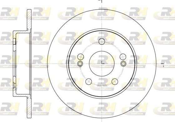 Тормозной диск RoadHouse задний для Renault Scenic II 2000-2003. Артикул 6239.01