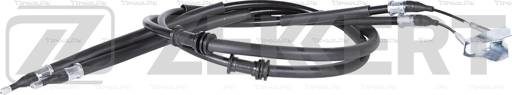 Трос ручника (тросик ручного тормоза) Zekkert. Артикул BZ-1228