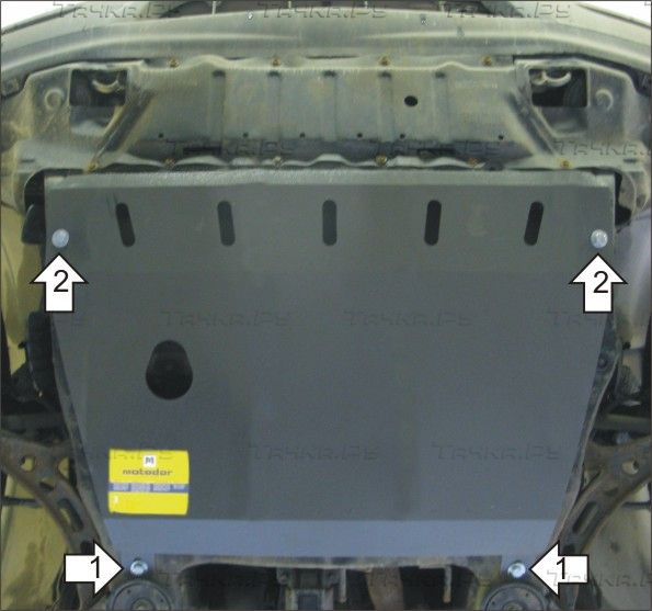 Защита алюминиевая Мотодор для двигателя, КПП Lexus RX 300 I 1997-2003. Артикул 35011