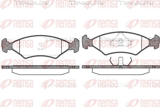 Тормозные колодки Remsa передние для Ford Mondeo III 2000-2007. Артикул 0119.20