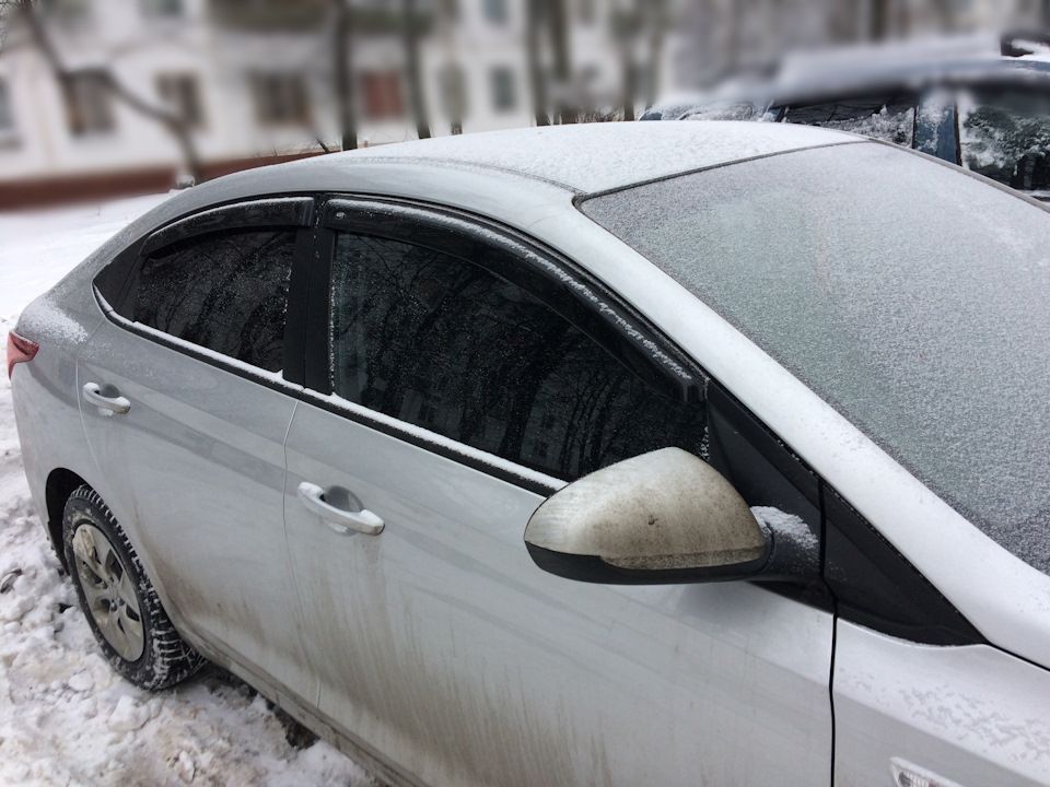 Дефлекторы Alvi-Style для окон Hyundai Solaris II седан 2017-2026. Артикул AL-HND02