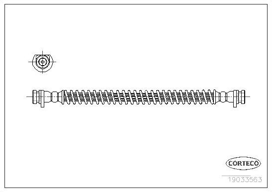 Тормозной шланг Corteco передний для Land Rover Discovery II 1998-2004. Артикул 19033563