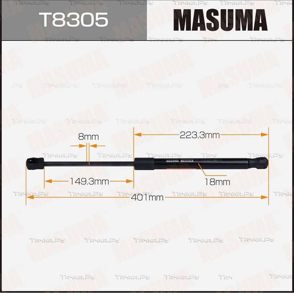 Амортизатор (упор) багажника Masuma. Артикул T8305