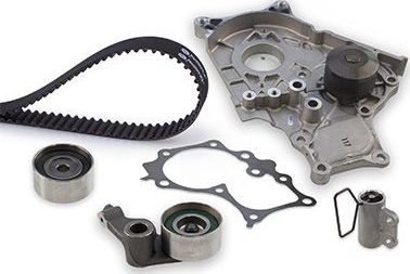 Помпа (водяной насос) с комплектом ремня ГРМ Gates PowerGrip® для Toyota Ipsum II (M20) 2001-2005. Артикул KP25562XS-1