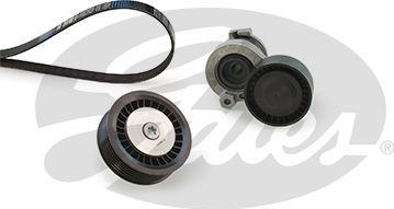 Приводной ремень поликлиновой с роликами (комплект) Gates Micro-V® для Renault Kangoo II 2008-2026. Артикул K016PK1125