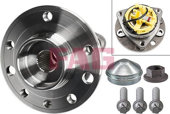 Ступица колеса с интегрированным подшипником Fag передняя для Opel Zafira B 2005-2015. Артикул 713 6448 10