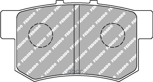 Колодки тормозные задние (Ferodo). Артикул FCP956H