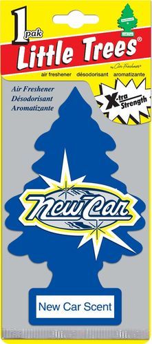 Ароматизатор воздуха Car-Freshner Ёлочка Новая машина (New Car Scent) подвесной, картонный. Артикул U1P-10189-RUSS