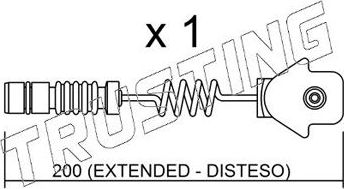 Датчик износа тормозных колодок  Trusting. Артикул SU.012