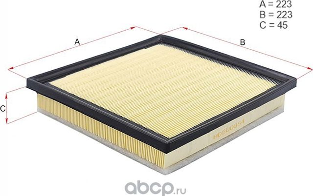 Фильтр воздушный LEXUS RX350/450H/TOYOTA HIGHLANDER 2GRFXE 09 (Hosu). Артикул HSAF0054