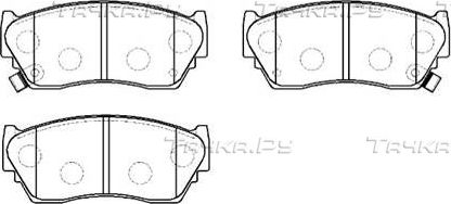 Тормозные колодки HSB передние для Nissan 100NX 1990-1994. Артикул HP5067