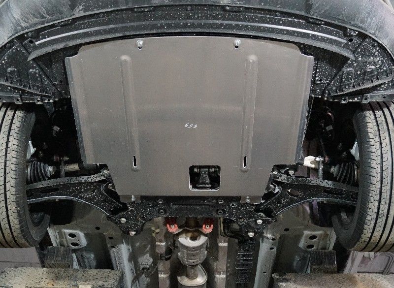 Защита алюминиевая ТСС (4 мм) для картера и КПП BAIC X35 2023-2026. Артикул ZKTCC00659