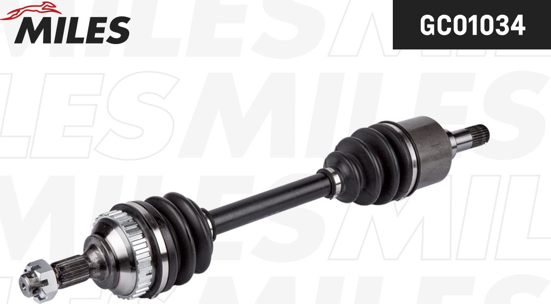 Полуось (привод в сборе, приводной вал) Miles. Артикул GC01034
