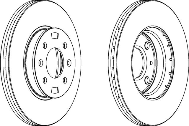 Тормозной диск Ferodo PREMIER Coat+ disc передний для Kia Rio II 2005-2011. Артикул DDF1603C