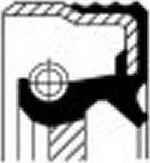 Сальник коленвала Corteco (FPM (Fluor-Kautschuk)) для Mercedes-Benz W124, A124 1991-1993. Артикул 12018321B