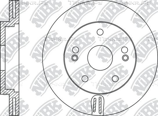Тормозной диск NiBK передний для Honda Accord VIII 2008-2015. Артикул RN1408