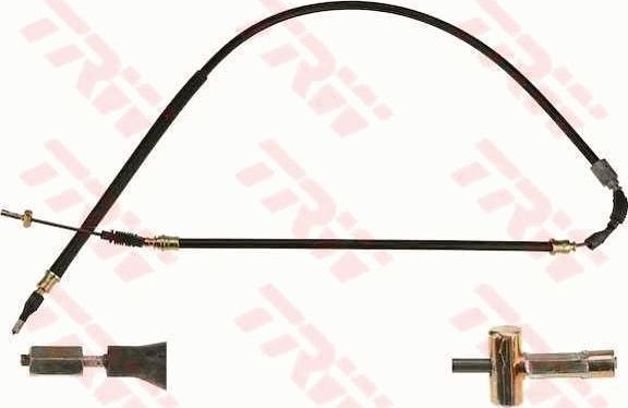 Трос ручника (тросик ручного тормоза) TRW левый для Opel Corsa C 2000-2009. Артикул GCH2641