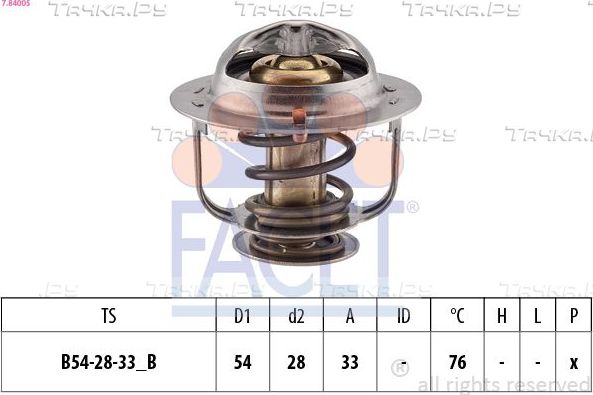 Термостат Facet Made in Italy - OE Equivalent для Nissan 200SX S14 1993-1999. Артикул 7.8400S