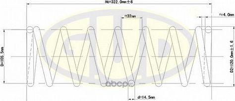 Пружина подвески G.U.D.. Артикул GCS044201