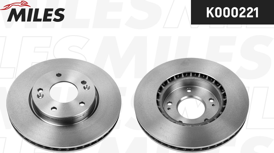 Диск тормозной HYUNDAI TUCSON 06-/i30 09-/KIA CEED 06-/SPORTAGE 04- пер. (Miles). Артикул K000221