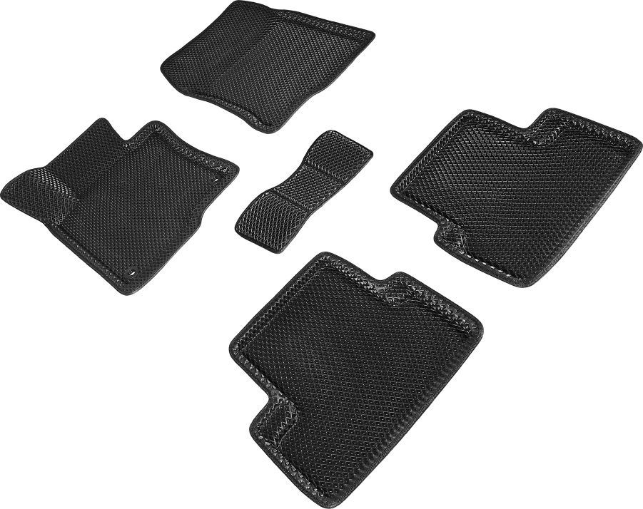 Коврики Seintex 3D EVA ромб для салона Honda Accord VIII 2008-2012 ЧЕРНЫЕ. Артикул 95292
