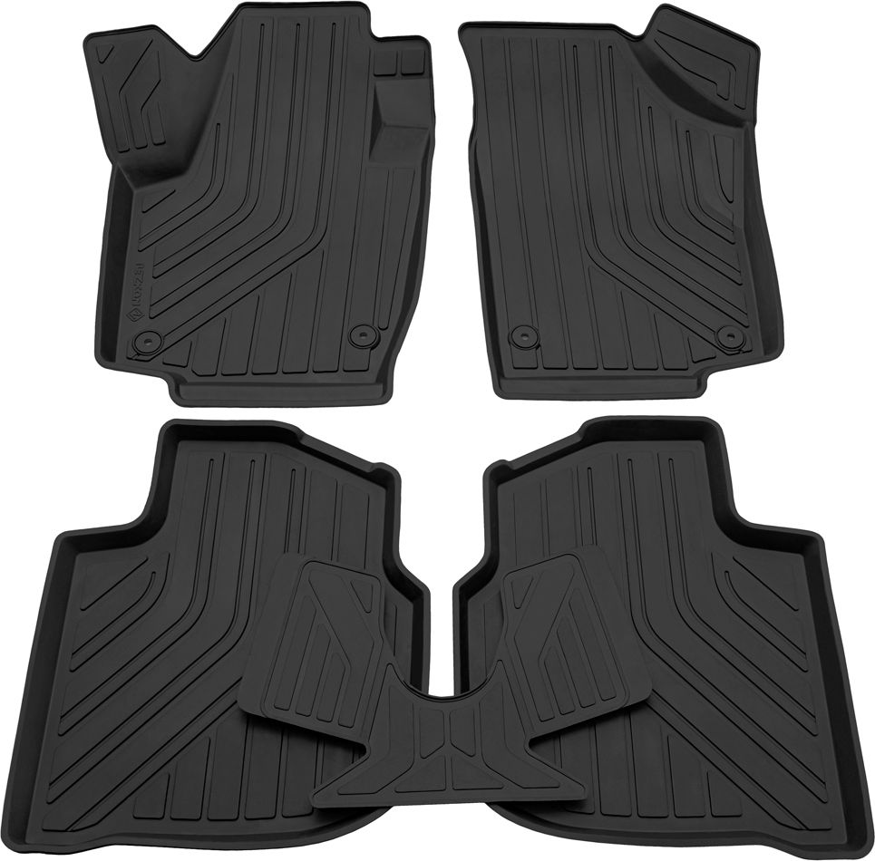 Коврики Rezkon резиновые для салона Skoda Rapid II 2020-2026. Артикул 1030020150