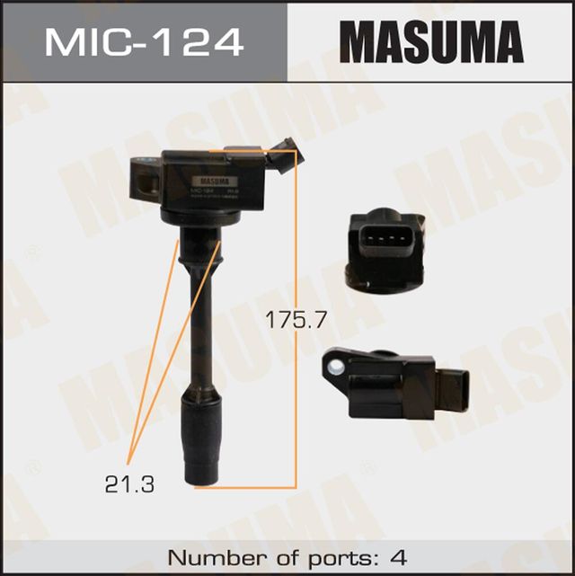Катушка зажигания Masuma для Toyota Corolla E210 2018-2026. Артикул MIC-124