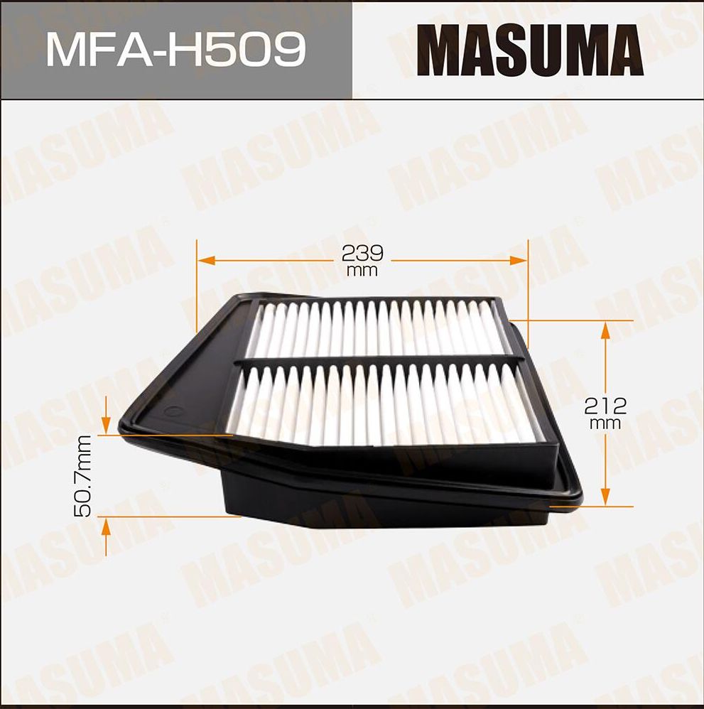 Воздушный фильтр Masuma. Артикул MFA-H509
