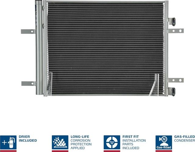 Радиатор кондиционера (конденсатор) Nissens (алюминий) для Peugeot 5008 II 2016-2026. Артикул 941091