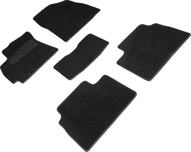 Коврики Seintex ворсовые для салона Hyundai Elantra VII 2020-2026 ЧЕРНЫЕ. Артикул 96087