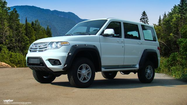 Расширители колесных арок Fenders (1 бак) для УАЗ Patriot I рестайлинг 2015-2025. Артикул ТКУ-3170R