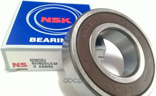 6206DDU NSK ПОДШИПНИК 30/62/16 6206DDU. Артикул 6206DDU