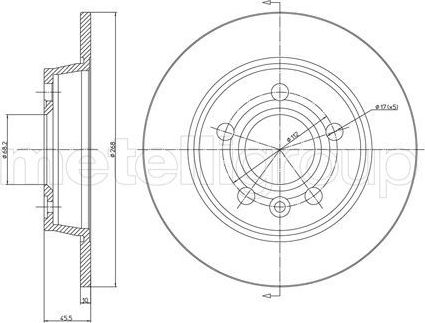 Тормозной диск Trusting. Артикул DF139