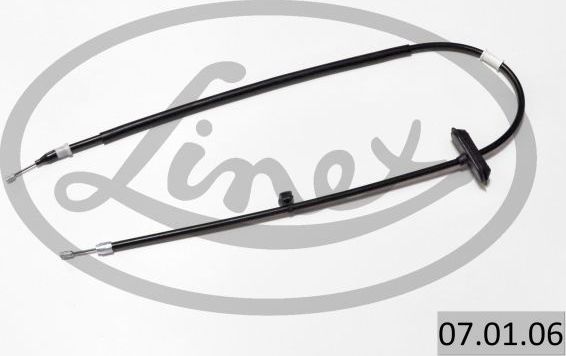 Трос ручника (тросик ручного тормоза) Linex. Артикул 07.01.06