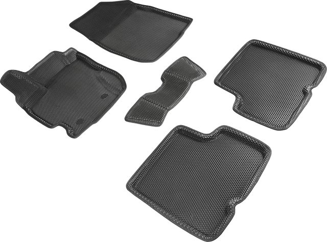 Коврики Seintex 3D EVA Соты для салона Renault Duster I рестайлинг 2015-2020 ЧЕРНЫЕ. Артикул 95247
