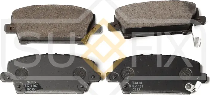 Колодки тормозные дисковые | перед прав/лев | (Sufix). Артикул SX-1167