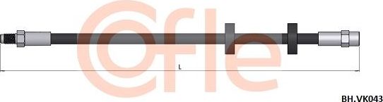 Тормозной шланг Cofle. Артикул 92.BH.VK043
